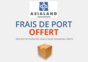 Frais de port offert pour nouveau client - Asialand