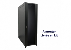 Baie réseau/serveur en kit - Armoire 19" 42U L. 600 P. 800 - Noir - MCL