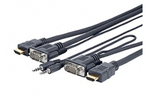 Câble micro VGA + audio & HDMI - VIVOLINK - EET France