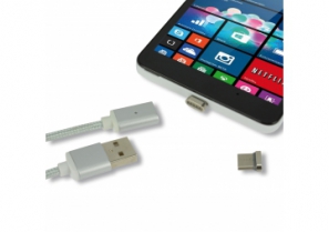 Câble USB avec 2 embouts magnétiques USB Type C - 1m - MCL