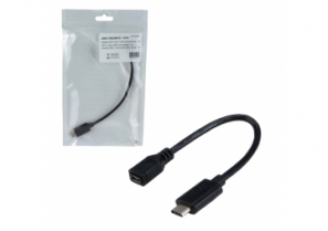 Adaptateur USB 3.1 type C / USB 2.0 micro B femelle - 17cm
