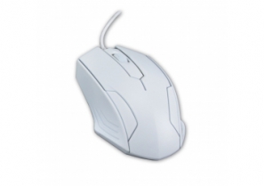 Souris USB infra rouge 1600 DPI 3 boutons - Blanche - MCL