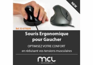 Souris ergonomique pour gaucher - MCL