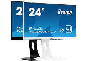 ProLite XUB2492HSU-B1/W1 - Un écran 24 pouces avec une dalle IPS ultra plate et pied réglable en hauteur - IIYAMA INTERNATIONAL