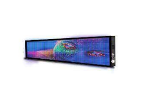 Enseigne bannière LED écran full color P5 extérieur Ouverture façade 2940x540x100mm.576x96pixel - AGR DISPLAY COSMI FRANCE