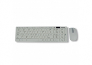 Kit clavier / souris sans fil - Blanc - MCL