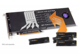 M.2 4x4 PCIe jusqu'à 4x SSD NVMe dans un slot PCIe