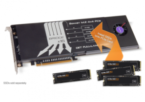 M.2 4x4 PCIe jusqu'à 4x SSD NVMe dans un slot PCIe - ComLine France